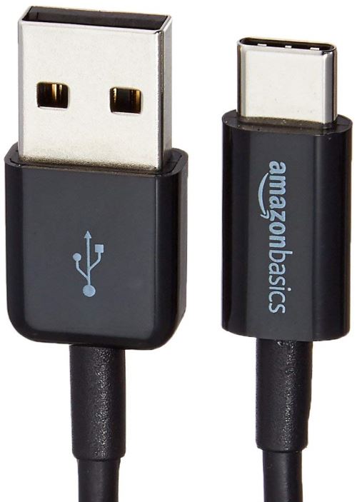 Câble USB / USB type C. Noir. 1m80