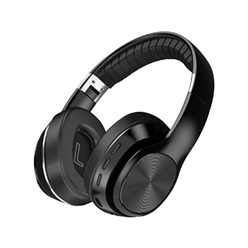 GENERIQUE - Casque Bluetooth Sans Fil - Pliable - Microphone - Son Stéréo - Noir - Image 2