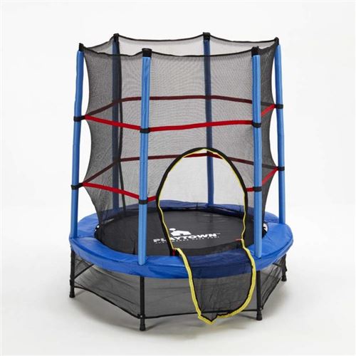 Trampoline Tapis Élastique Enfant 140 cm et rembourrage de sécurité Frog