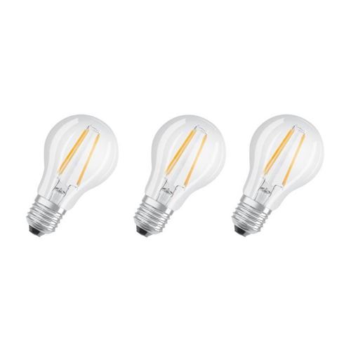 Acheter pack éco 3 ampoules LED Osram E27 6,5W verre transparent