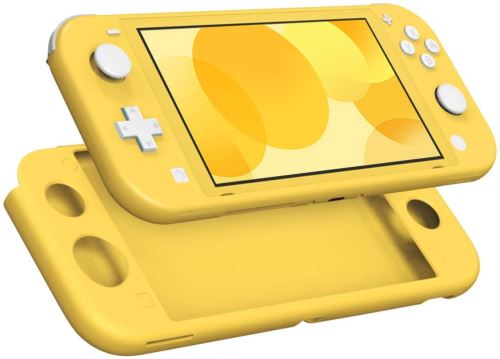Coque Silicone Jaune Compatible avec Nintendo Switch lite - Etui Housse Protection Anti Rayure Anti Choc Anti Dérapant [Phonillico®]