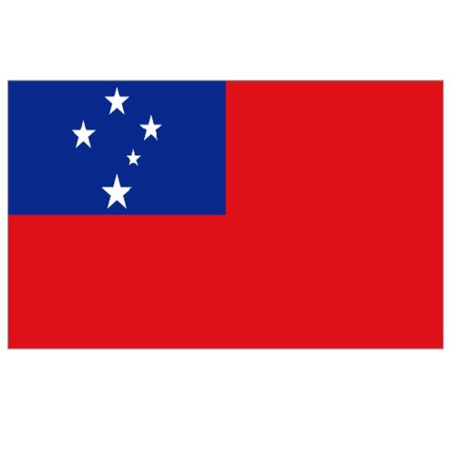 Supportershop-Drapeau Samoa polyester avec 2 œillets metalliques - 150 x 90 cm