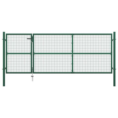 Portillon Acier 350x125 cm Vert