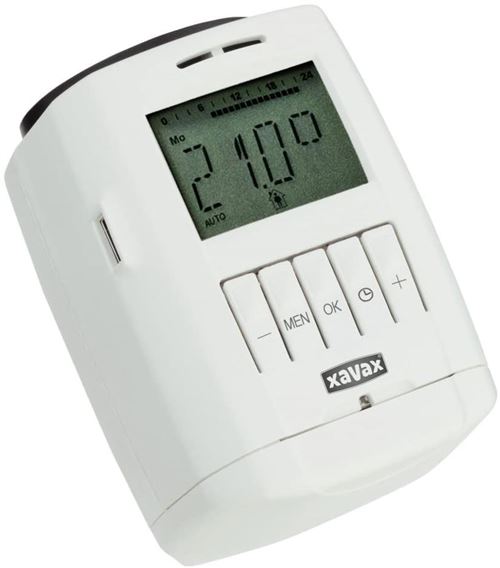 Xavax Radiateur Thermostat Régulateur (Individuelle Chauffage, Silencieux) Blanc