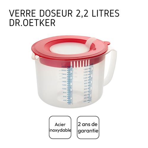 14% sur Verre doseur 2,2 litres Dr.Oetker Baker Edition ref 1803 -  Vaisselle - Achat & prix