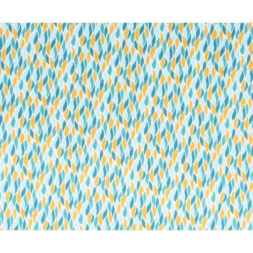 Coupon de tissu 55 x 45 cm - Flammes orange et bleues