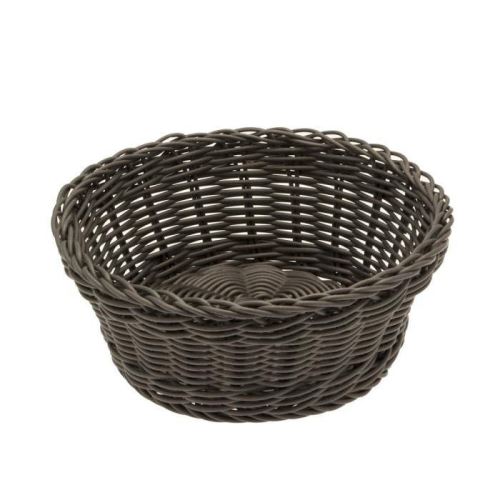 Frandis corbeille a pain ronde tressée - gris 156658511