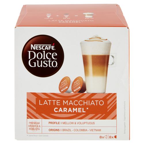 Café Capsules Nescafé Dolce Gusto Latte Macchiato Caramel – 16 Capsules
