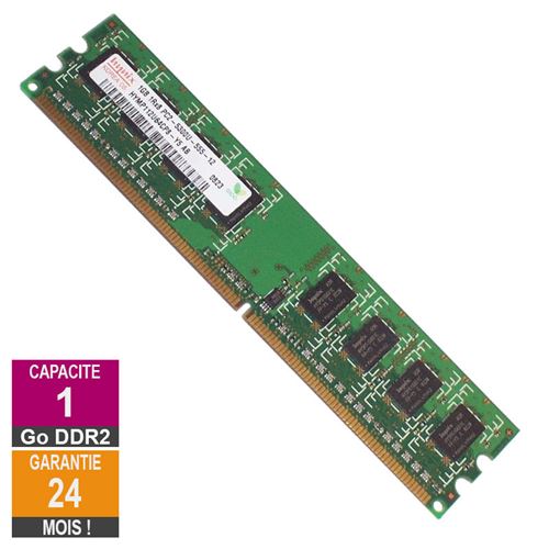 Barrette Mémoire 1Go Ram Ddr2 Hynix Hymp112U64Cp8-Y5 Dimm Pc2-5300U