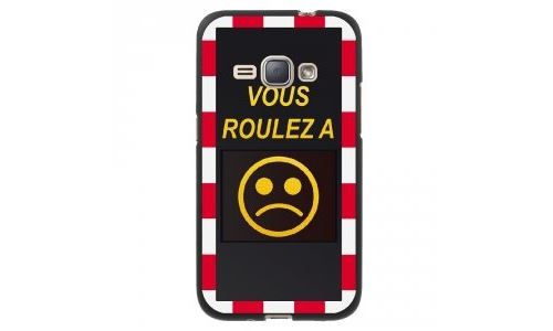 Coque souple pour Samsung Galaxy J1-2016 SM-J120F avec impression Motifs panneau de contrôle de vit
