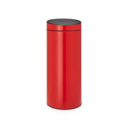Brabantia poubelle touch bin new - 30l - rouge 115189