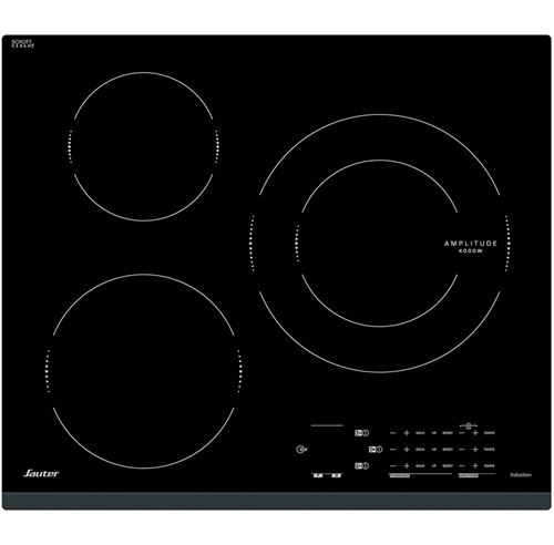 Sauter SPI4360B - Table de cuisson à induction - 7200W - 3 foyers - Noir
