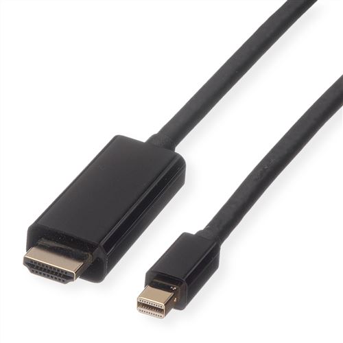 Roline Noir Câble Mini Displayport, Mini Dp - Uhdtv, M/M, 2 M - Image 2