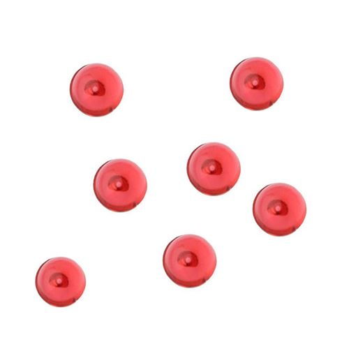 perles de pluie rouges 7 mm