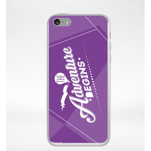 Coque The Adventure Begins Fond Mauve Compatible Iphone 5c Transparent