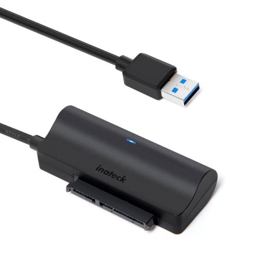 Inateck Adaptateur USB 3.0 vers SATA III pour Disque Dur 2.5 Pouces, SATA USB Adapter pour SATA I II III HDD et SSD 2.5, UASP Com