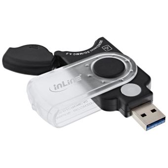 InLine - Kaartadapter - alles-in-1 (MMC, SD, RS-MMC, MMCmobile, microSD, MMCplus, SDHC, microSDHC, SDXC, microSDXC) - USB 3.0 - 1