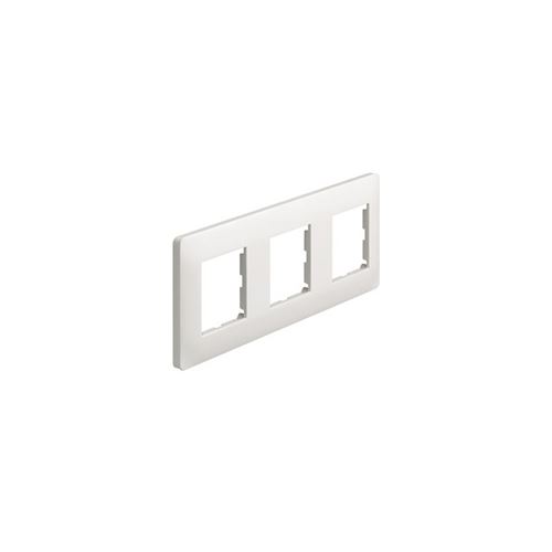 Essensya plaque 3 postes réversible entraxe 71mm blanc - hager - blanc