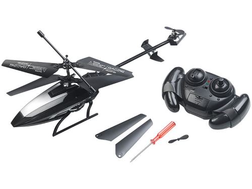 Simulus : Mini-hélicoptère télécommandé avec 3 rotors et gyrostabilisateur  GH-233 - Modèle réduit - Achat & prix