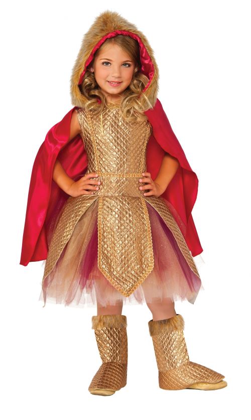 Rubie's costume d'enfant Warrior Princess or/rouge