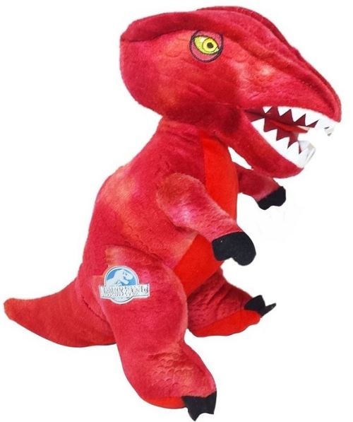 Peluche geante t-rex rouge 53cm - dinosaure - jurassic world - grande peluche tyrannosaure rex - re:9176a
