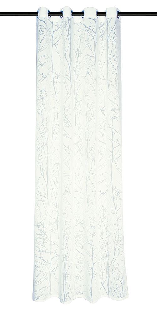 Schöner Wohnen 50137-030-140-245 Twig Rideau à œillets Blanc 140 x 245 cm