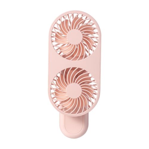 Ventilateur à main USB rechargeable portable Refroidisseur D'air 3 vitesses rose