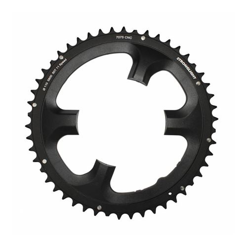 Plateau route 4bra 50dts exterieur type shimano 105 5800 noir stronglight 11v.