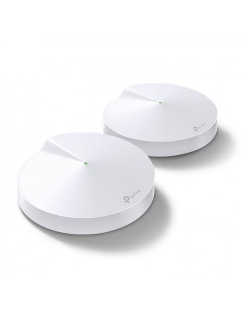 TP-Link DECO M5 - Système Wi-Fi (2 routeurs) - jusqu'à 4500 pieds carrés - maillage - GigE - 802.11a/b/g/n/ac, Bluetooth 4.2 - Bi-bande