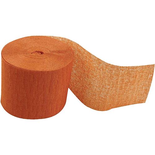 Creotime papier crêpe 20 m 5 cm 20 pièces orange