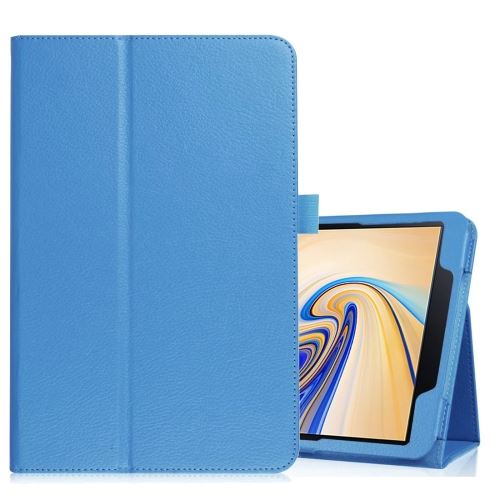 Galaxy Tab S4 10.5 T830 / T835 Housse Etui Cuir Pu Texture Litchi Bleu Als89614