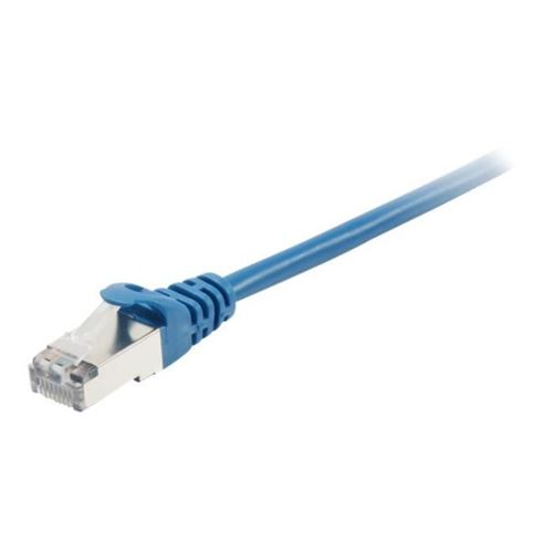 equip Cordon de raccordement RJ-45 (M) pour RJ-45 (M) 20 m SFTP, PiMF CAT 6a moulé, bloqué bleu
