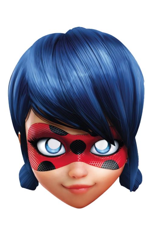 Masque Carton Ladybug™ Miraculous™ - Bleu - Taille Unique
