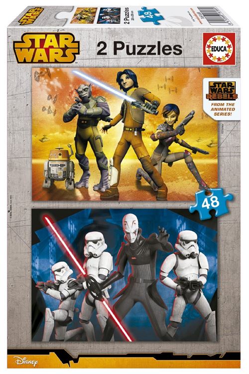 Puzzle Star wars 2X48 pièces Carton