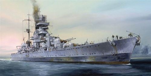 German Cruiser Prinz Eugen 1945 - 1:700e - Trumpeter