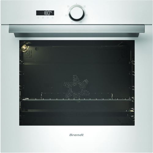 Brandt BXC6332W - Four - intégrable - niche - largeur : 56 cm - profondeur : 55 cm - hauteur : 58.5 cm - avec système auto-nettoyant - blanc