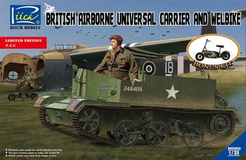 British Airborne Universal Carriermk.iii & Welbike Mk.2(limited Edition- 1:35e - Riich Models