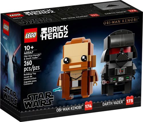 LEGO® BrickHeadz™ 40547 Obi-Wan Kenobi et Dark Vador