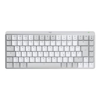 Logitech Master Series MX Mechanical Mini for Mac - Clavier - rétroéclairé - sans fil - Bluetooth LE - QWERTZ - Suisse - commutateur : Tactile Silencieux - gris pâle