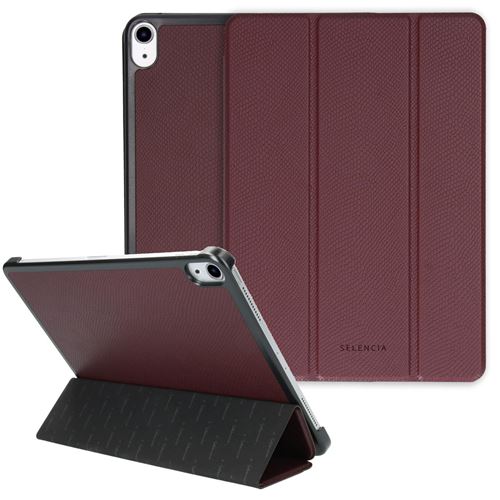 Étui de tablette portefeuille Kesia Serpent Trifold pour iPad Air (2020) Rouge foncé Selencia