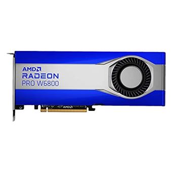 AMD Radeon Pro W6800 - Carte graphique - Radeon Pro W6800 - 32 Go GDDR6 - PCIe 4.0 x16 - 6 x Mini DisplayPort - 1