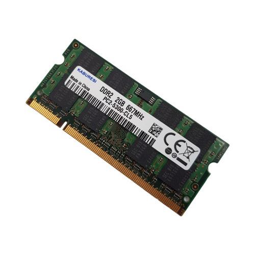 Barrette Mémoire 2Go Ram Ddr2 So-Dimm Pc2-5300-Cl5 667Mhz Kaburesi