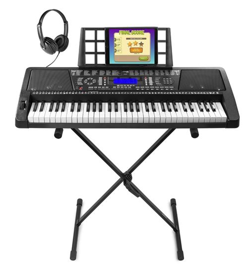 Max KB4 Kit Clavier Electronique avec Casque Audio et Stand