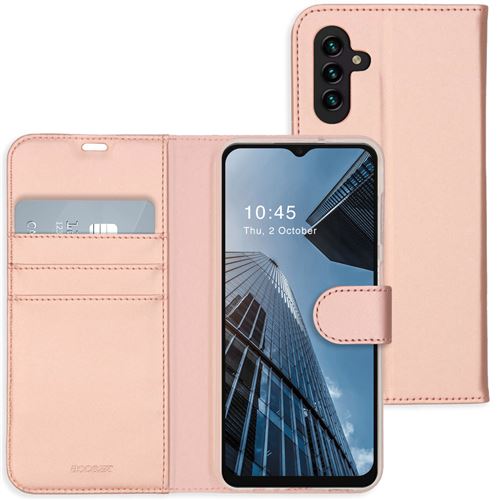 Étui de téléphone portefeuilWallet Samsung Galaxy A13 (5G) - Rose Dorée Accezz