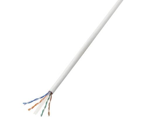 Câble réseau CAT 6 U/UTP TRU COMPONENTS CAT 6/CCA 1571464 4 x 2 x 0.27 mm² blanc 25 m
