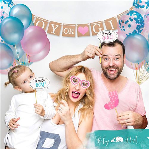 Kit Décoration Gender Reveal - Ballons - Décorer La Maison - Fêtes Et Anniversaires