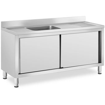 Royal Catering Plonge Inox Sur Meuble Bac Royal Catering Acier