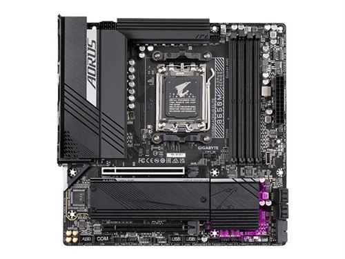 GIGABYTE B650M AORUS ELITE Carte mère - Compatible avec les processeurs AMD Ryzen 9000, VRM 12+2+2 phases, jusqu'à 8000 MHz DDR5 - Image 5