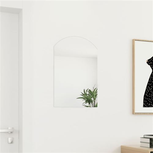 Miroir Vidaxl 60x40 cm Verre Design Minimaliste Sans Cadre - Image 4