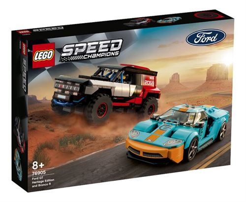 LEGO Speed Champions 76905 Ford GT Heritage Edition et Bronco R